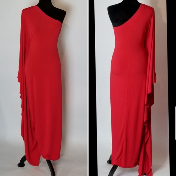 One Shoulder Maxi Dress - Picture 2 of 8